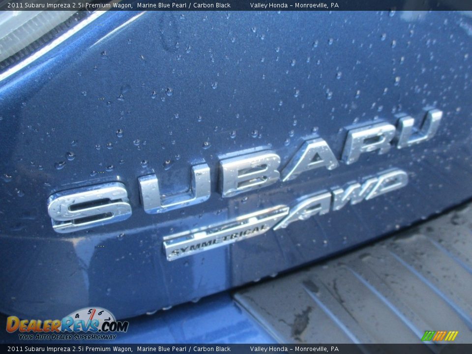 2011 Subaru Impreza 2.5i Premium Wagon Marine Blue Pearl / Carbon Black Photo #4