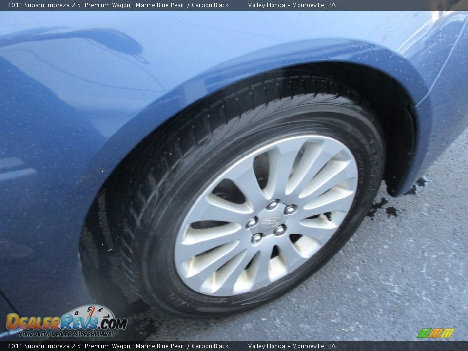 2011 Subaru Impreza 2.5i Premium Wagon Marine Blue Pearl / Carbon Black Photo #7