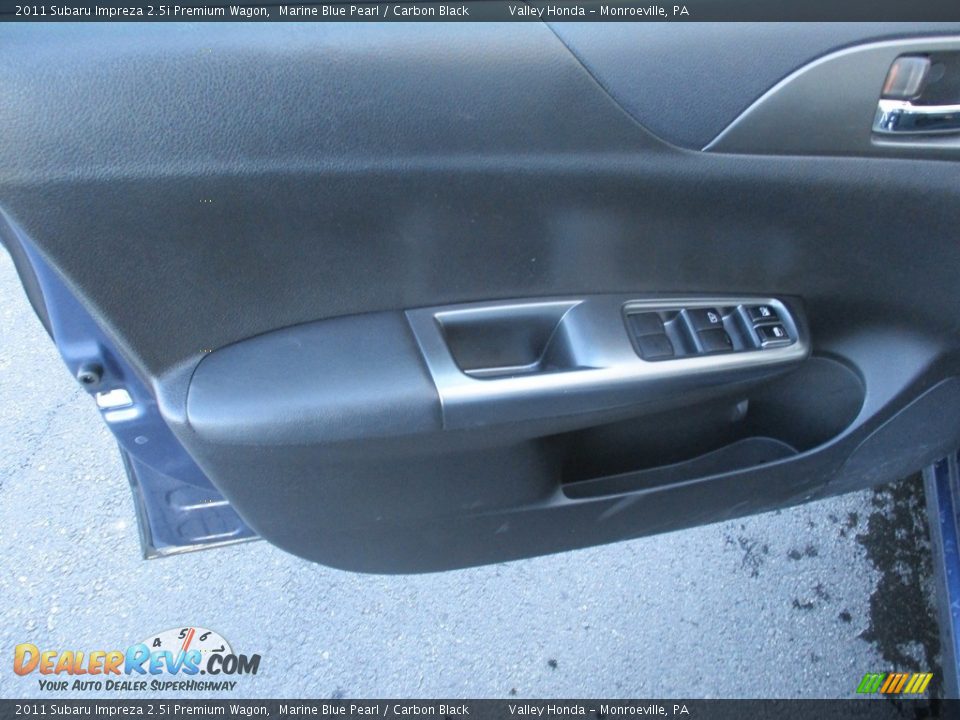 2011 Subaru Impreza 2.5i Premium Wagon Marine Blue Pearl / Carbon Black Photo #11