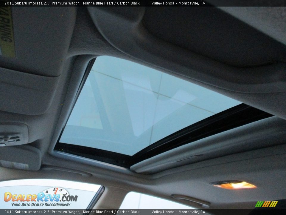 2011 Subaru Impreza 2.5i Premium Wagon Marine Blue Pearl / Carbon Black Photo #12