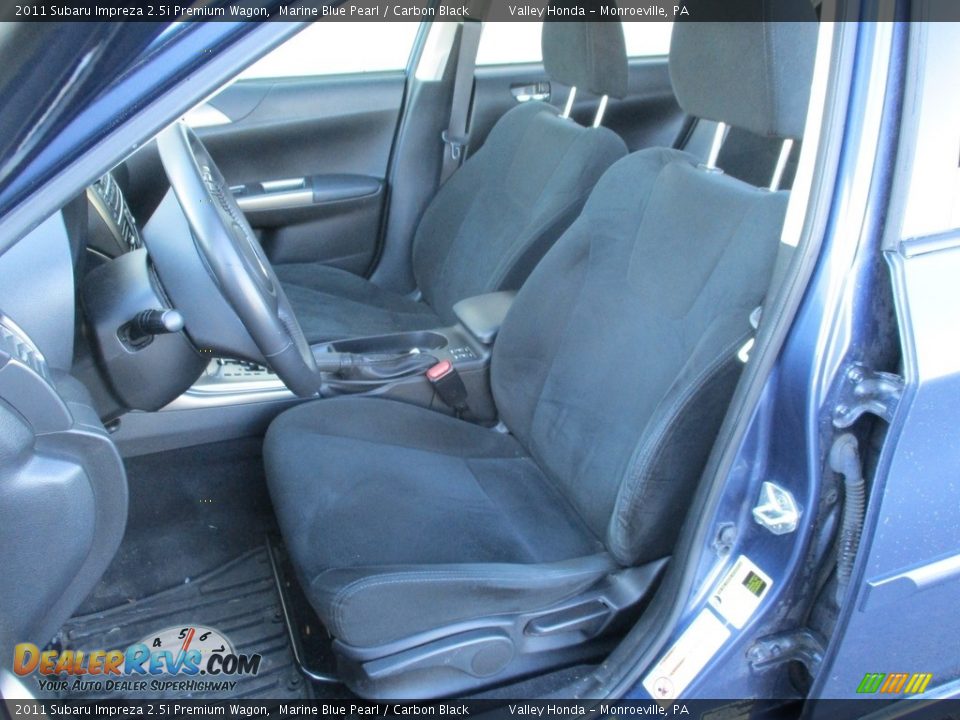 2011 Subaru Impreza 2.5i Premium Wagon Marine Blue Pearl / Carbon Black Photo #13