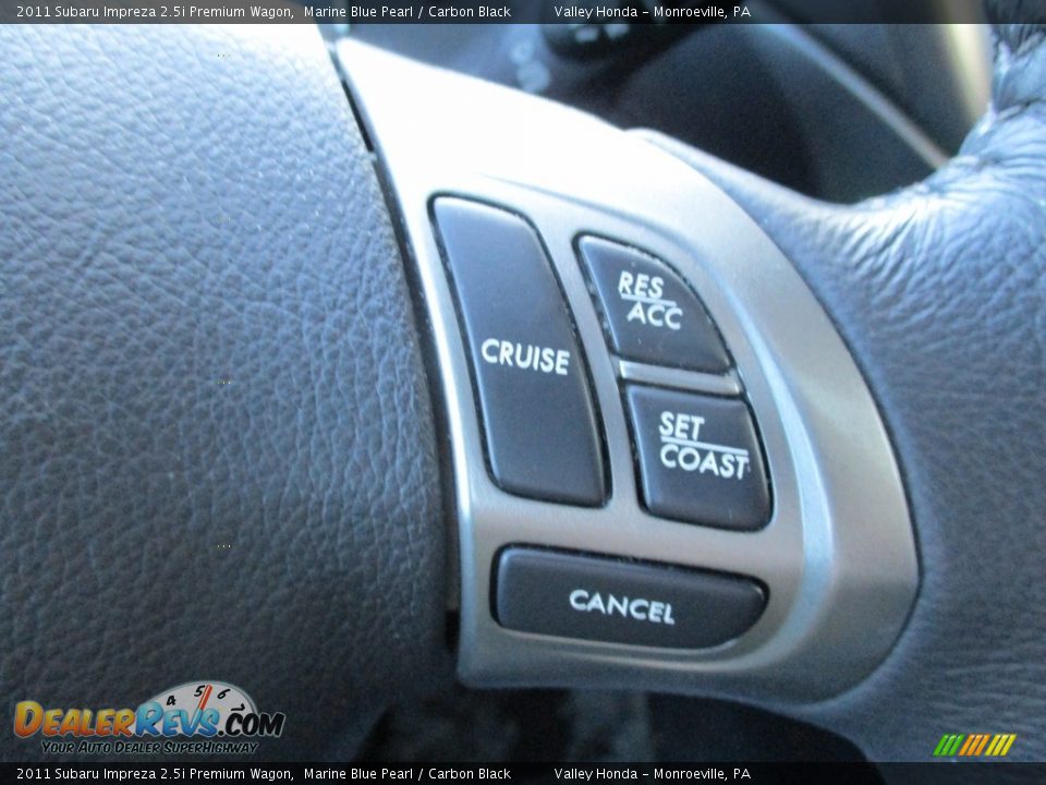 2011 Subaru Impreza 2.5i Premium Wagon Marine Blue Pearl / Carbon Black Photo #18