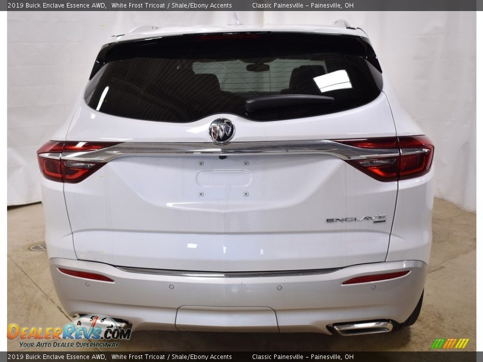 2019 Buick Enclave Essence AWD White Frost Tricoat / Shale/Ebony Accents Photo #3