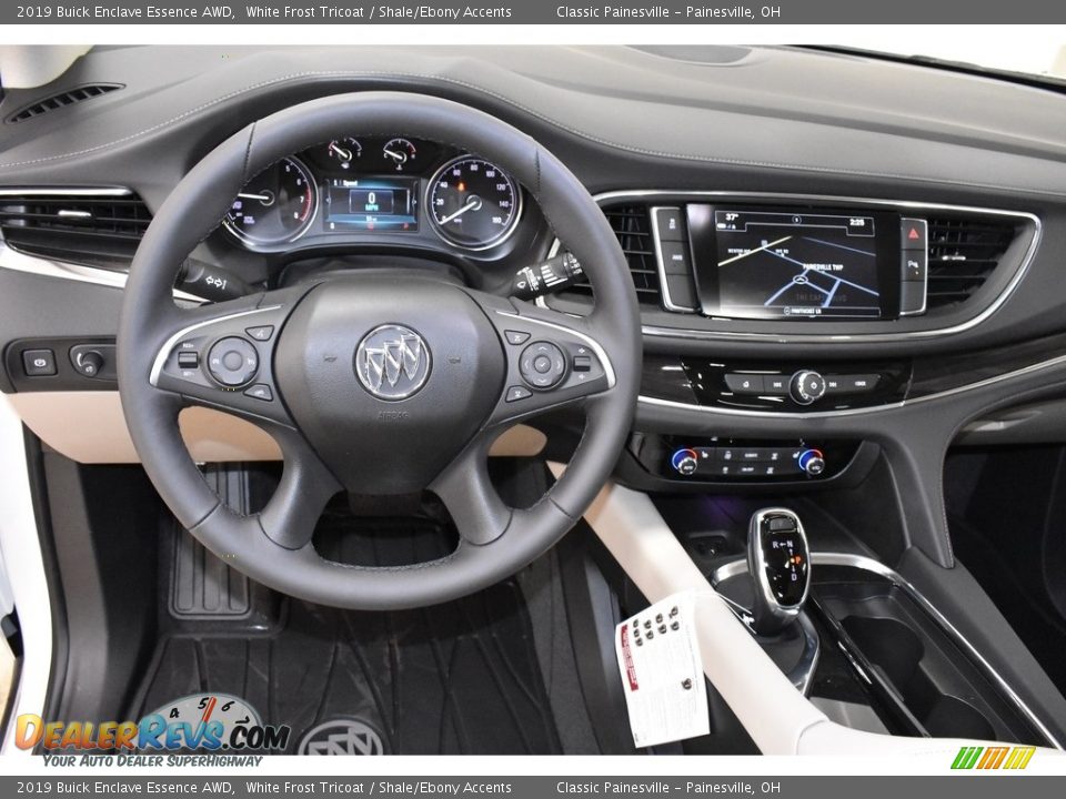 2019 Buick Enclave Essence AWD White Frost Tricoat / Shale/Ebony Accents Photo #10