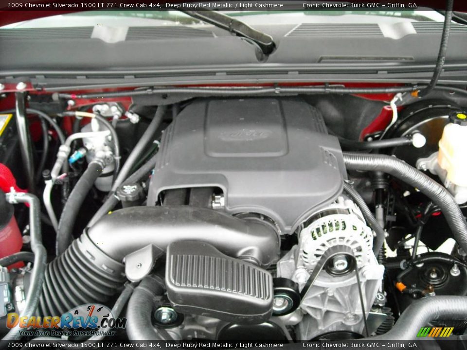 2009 Chevrolet Silverado 1500 LT Z71 Crew Cab 4x4 Deep Ruby Red Metallic / Light Cashmere Photo #14