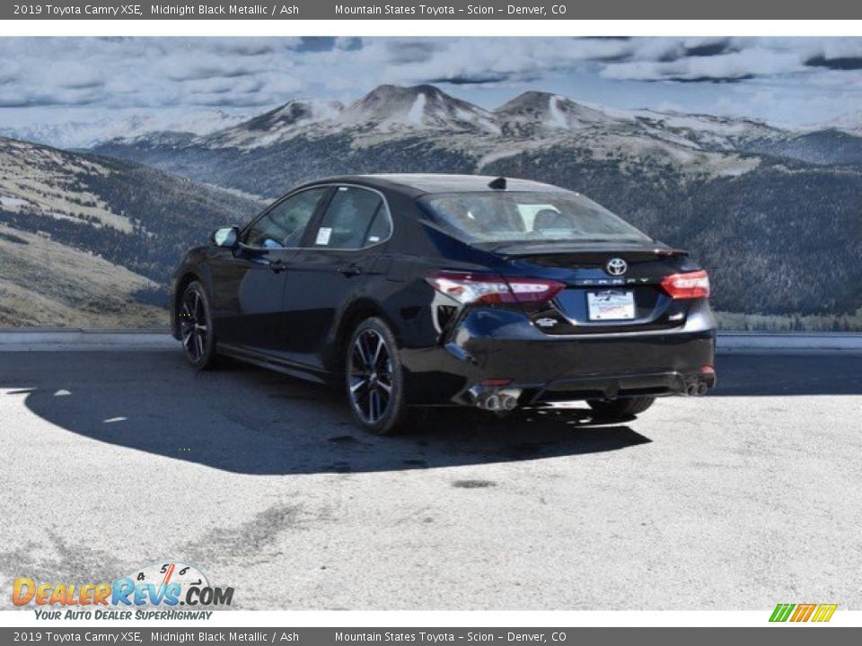 2019 Toyota Camry XSE Midnight Black Metallic / Ash Photo #3