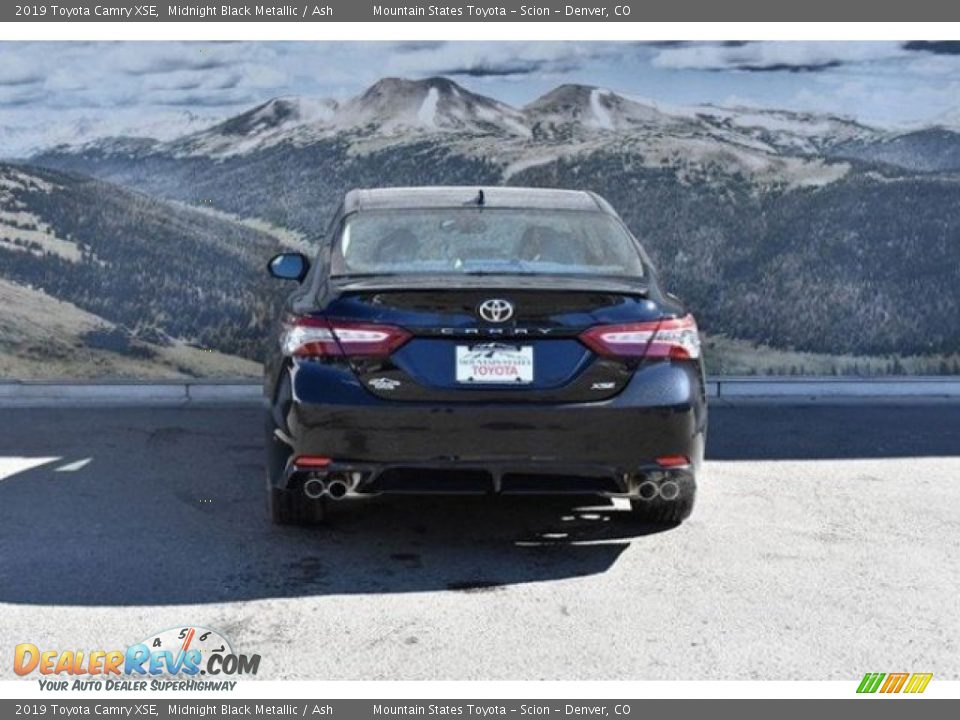 2019 Toyota Camry XSE Midnight Black Metallic / Ash Photo #4