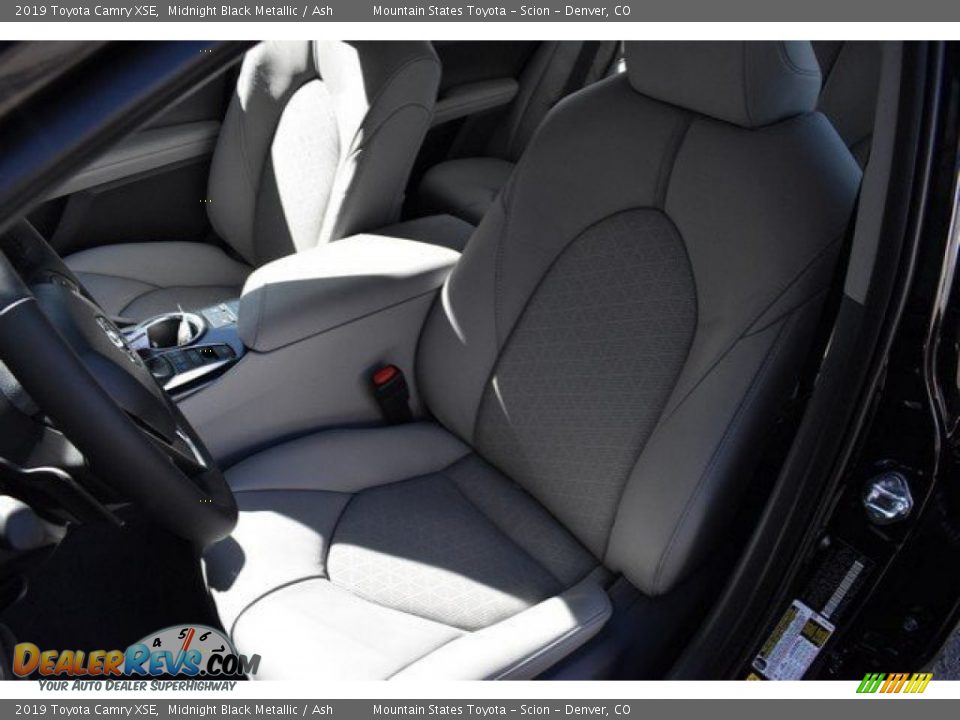 2019 Toyota Camry XSE Midnight Black Metallic / Ash Photo #7
