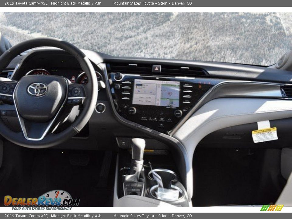 2019 Toyota Camry XSE Midnight Black Metallic / Ash Photo #8