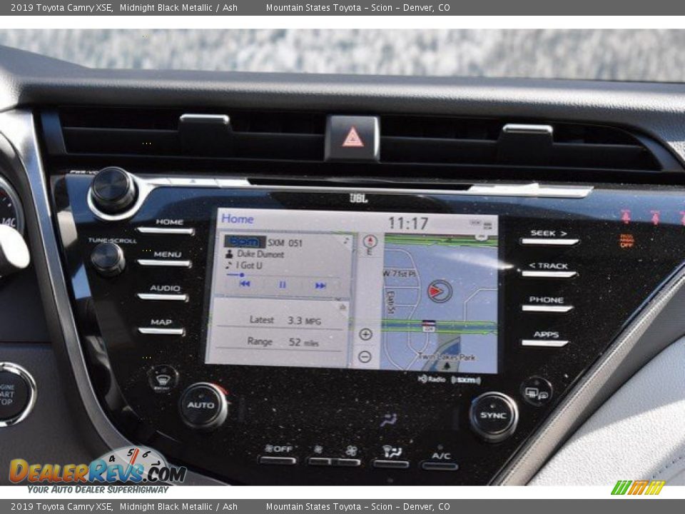 2019 Toyota Camry XSE Midnight Black Metallic / Ash Photo #10