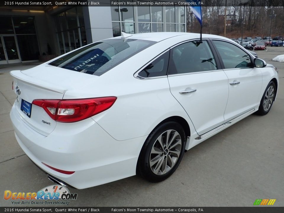 2016 Hyundai Sonata Sport Quartz White Pearl / Black Photo #2