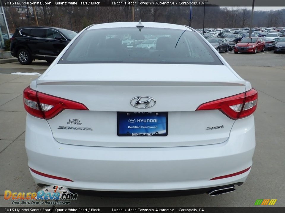 2016 Hyundai Sonata Sport Quartz White Pearl / Black Photo #3