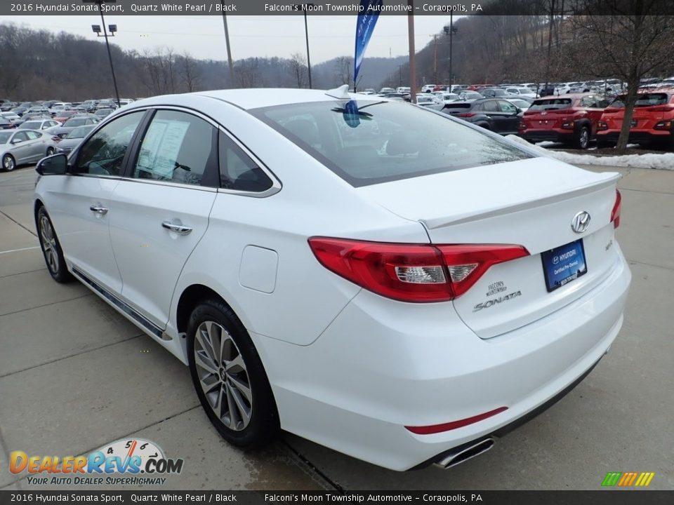 2016 Hyundai Sonata Sport Quartz White Pearl / Black Photo #5