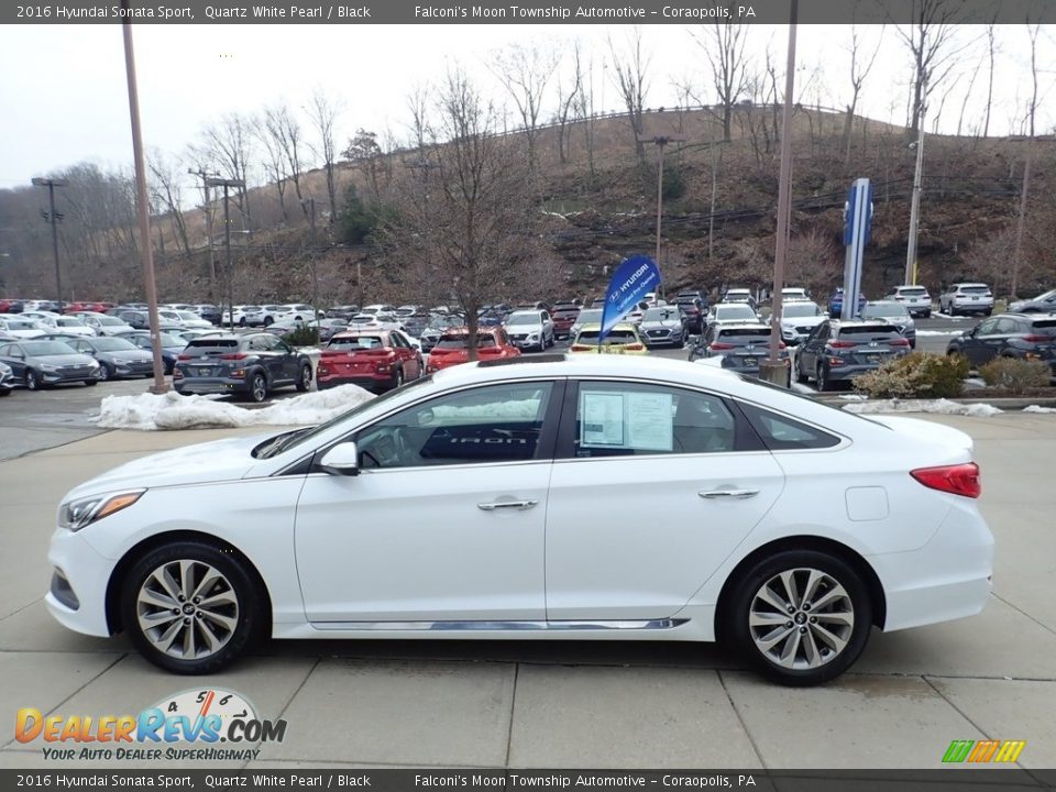 2016 Hyundai Sonata Sport Quartz White Pearl / Black Photo #6