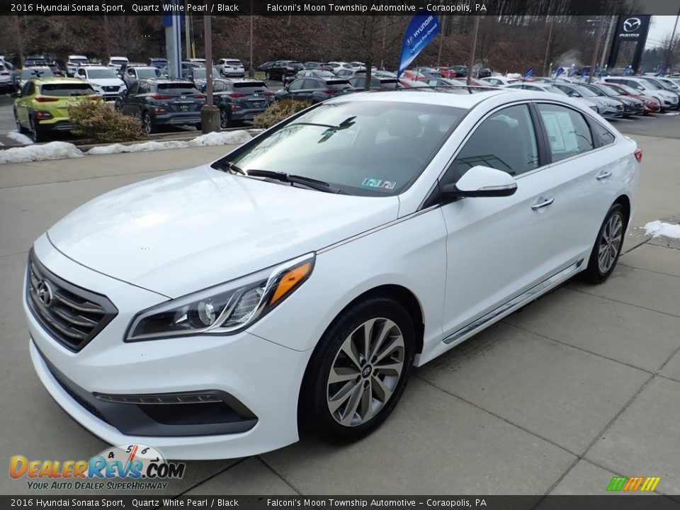 2016 Hyundai Sonata Sport Quartz White Pearl / Black Photo #7