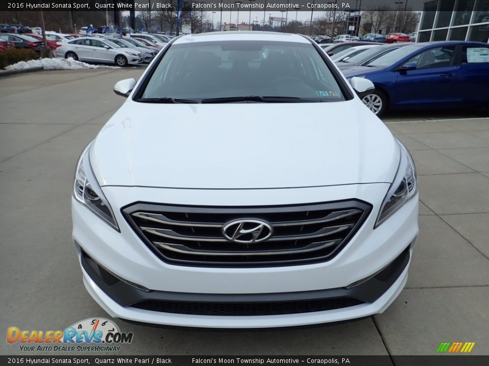 2016 Hyundai Sonata Sport Quartz White Pearl / Black Photo #8