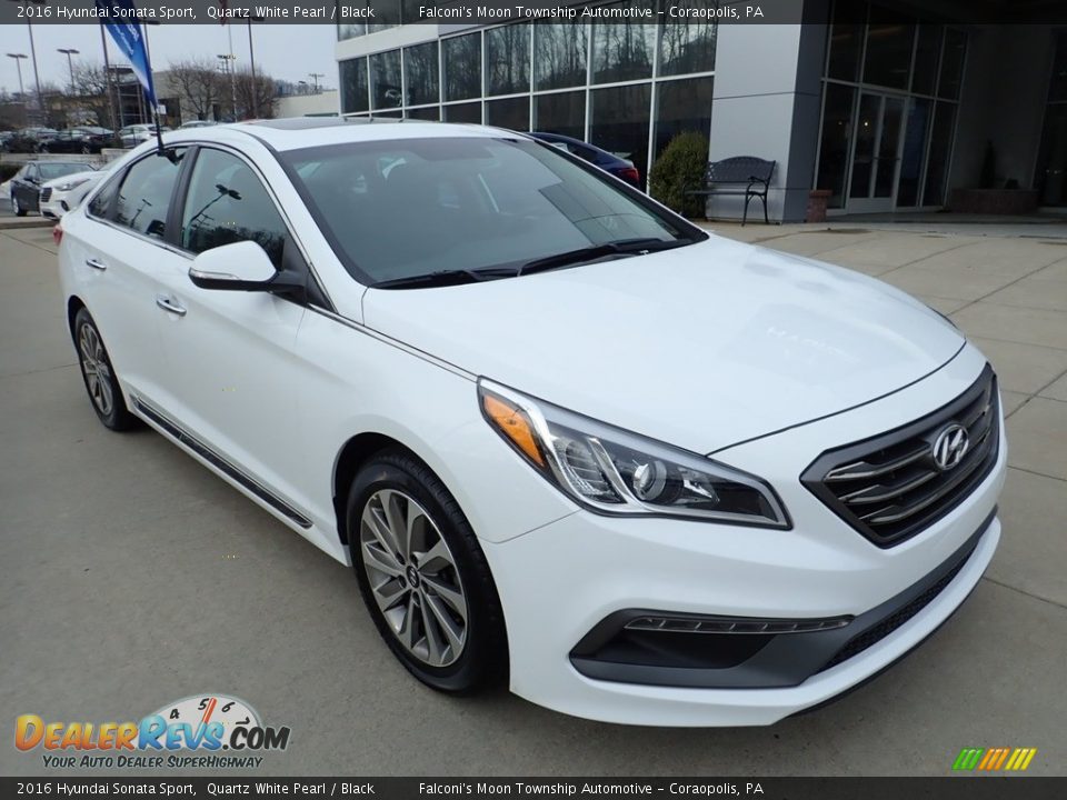 2016 Hyundai Sonata Sport Quartz White Pearl / Black Photo #9