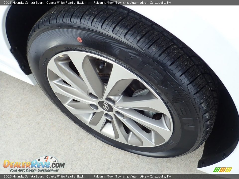 2016 Hyundai Sonata Sport Quartz White Pearl / Black Photo #10