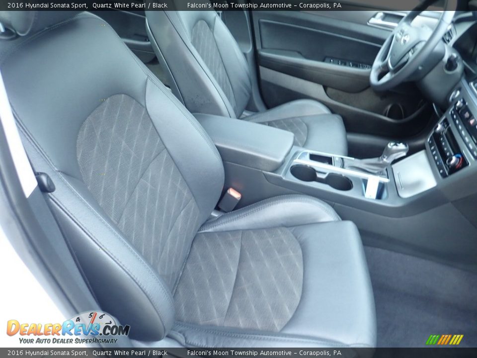 2016 Hyundai Sonata Sport Quartz White Pearl / Black Photo #11