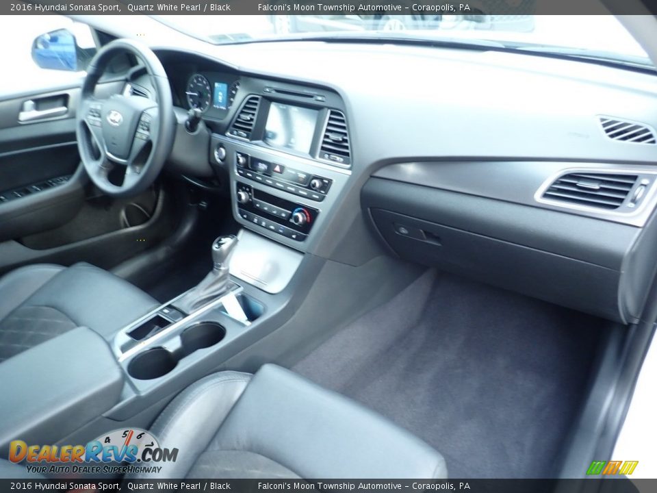 2016 Hyundai Sonata Sport Quartz White Pearl / Black Photo #12