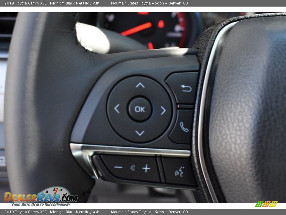 2019 Toyota Camry XSE Midnight Black Metallic / Ash Photo #26