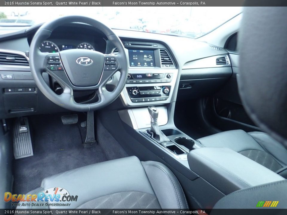 2016 Hyundai Sonata Sport Quartz White Pearl / Black Photo #17