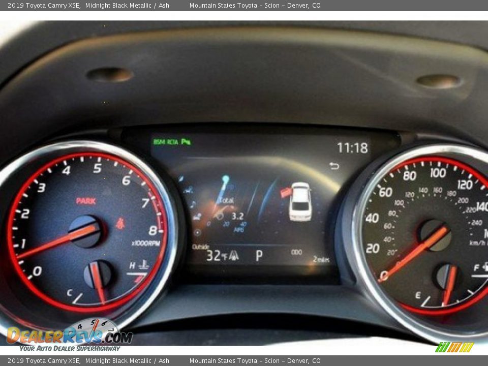 2019 Toyota Camry XSE Midnight Black Metallic / Ash Photo #28