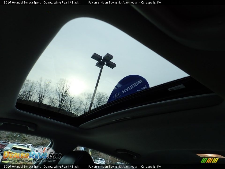 2016 Hyundai Sonata Sport Quartz White Pearl / Black Photo #21