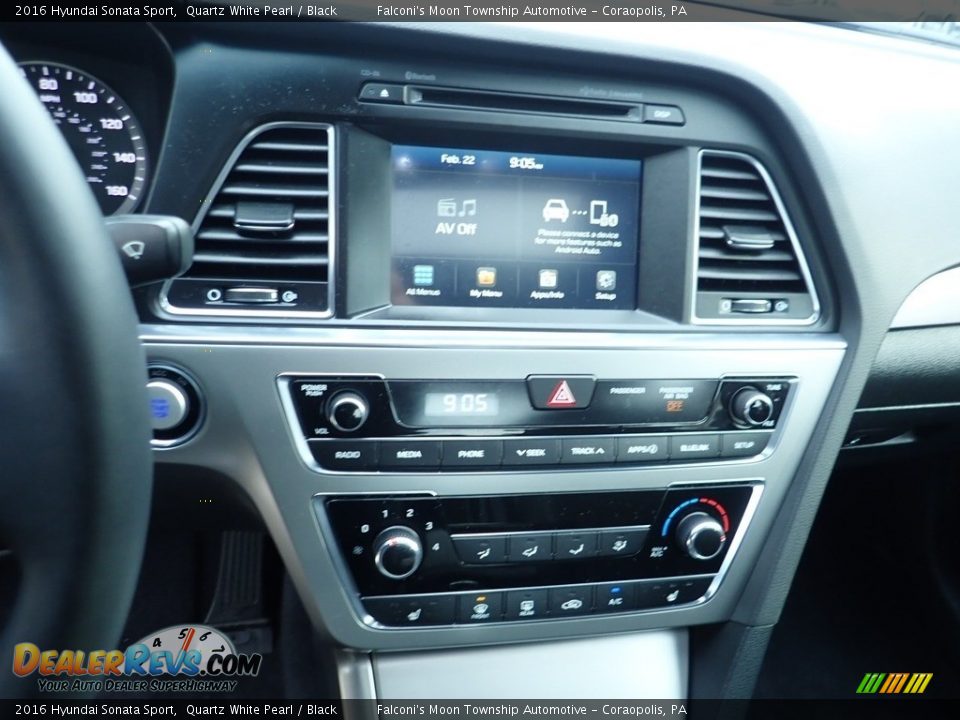 2016 Hyundai Sonata Sport Quartz White Pearl / Black Photo #22