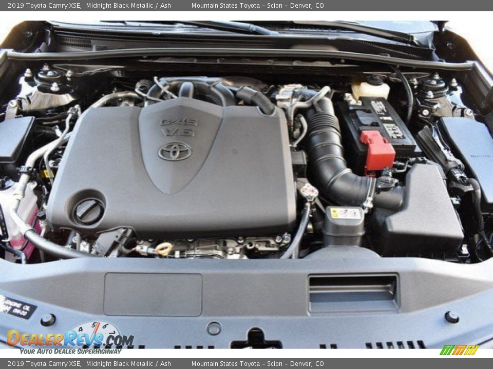 2019 Toyota Camry XSE Midnight Black Metallic / Ash Photo #32