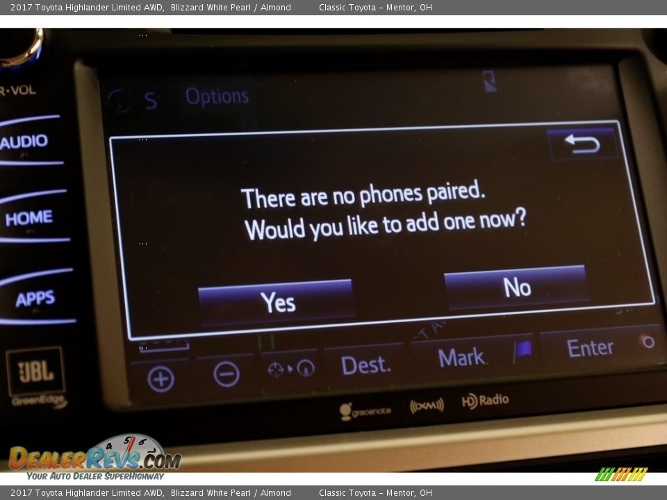2017 Toyota Highlander Limited AWD Blizzard White Pearl / Almond Photo #12