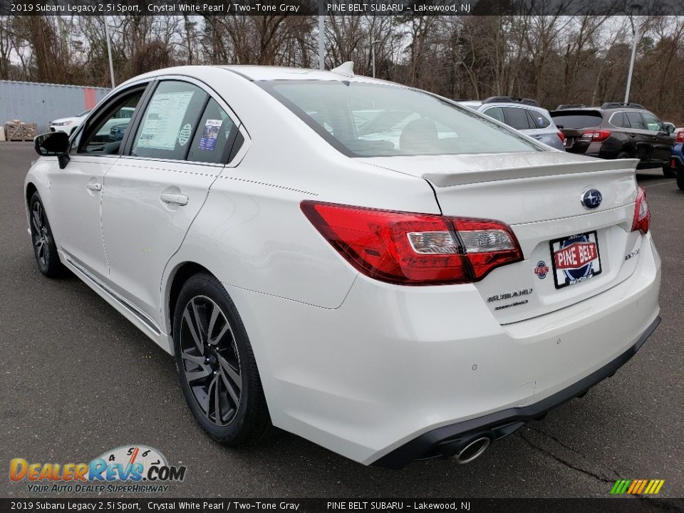 2019 Subaru Legacy 2.5i Sport Crystal White Pearl / Two-Tone Gray Photo #4