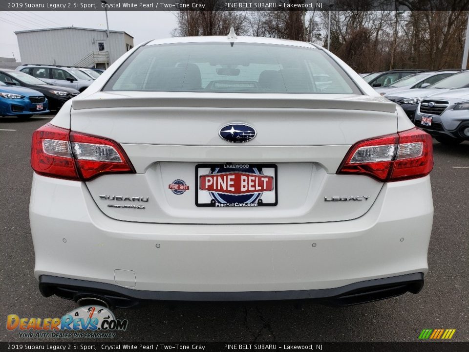 2019 Subaru Legacy 2.5i Sport Crystal White Pearl / Two-Tone Gray Photo #5