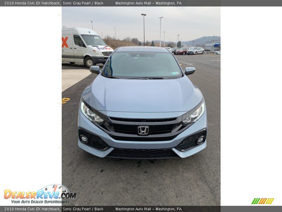 2019 Honda Civic EX Hatchback Sonic Gray Pearl / Black Photo #3