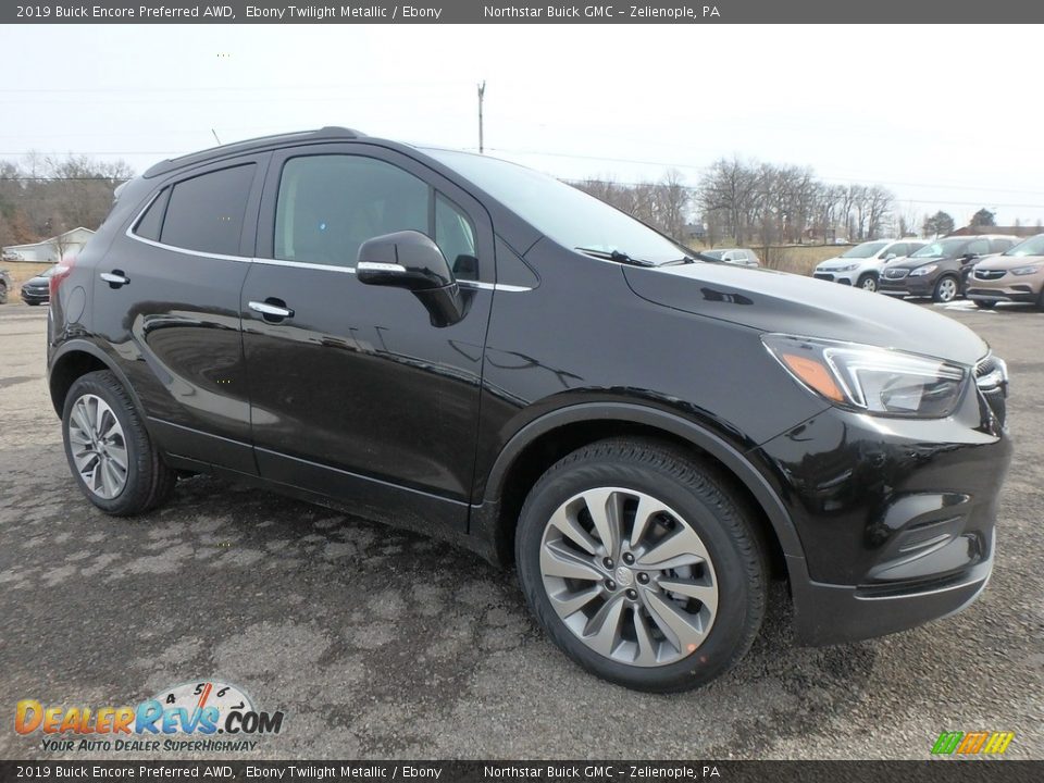 Ebony Twilight Metallic 2019 Buick Encore Preferred AWD Photo #3