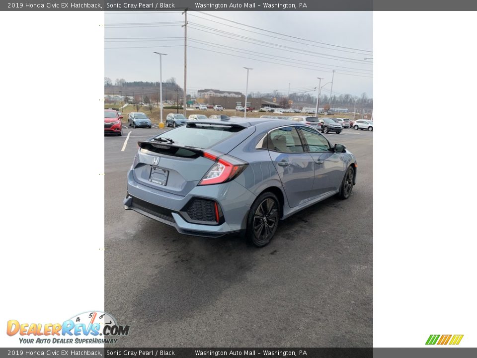 2019 Honda Civic EX Hatchback Sonic Gray Pearl / Black Photo #5