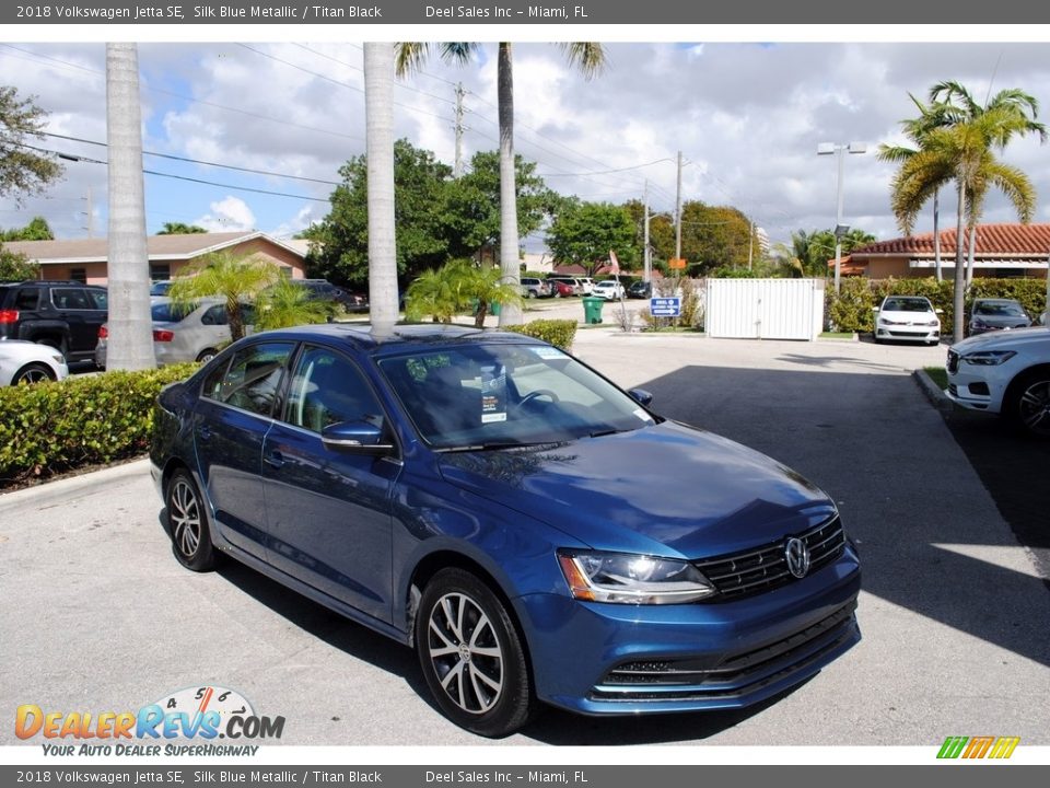 2018 Volkswagen Jetta SE Silk Blue Metallic / Titan Black Photo #1