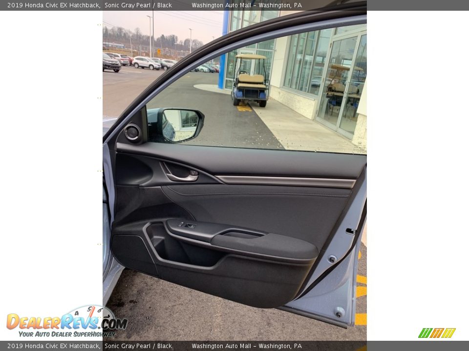 2019 Honda Civic EX Hatchback Sonic Gray Pearl / Black Photo #22