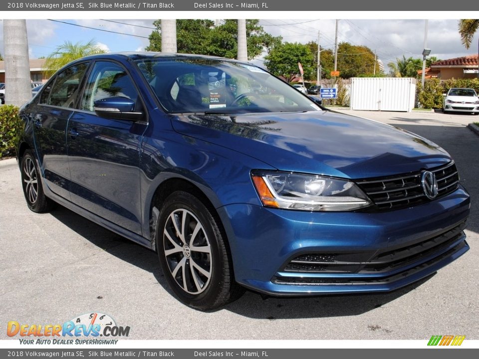 2018 Volkswagen Jetta SE Silk Blue Metallic / Titan Black Photo #2