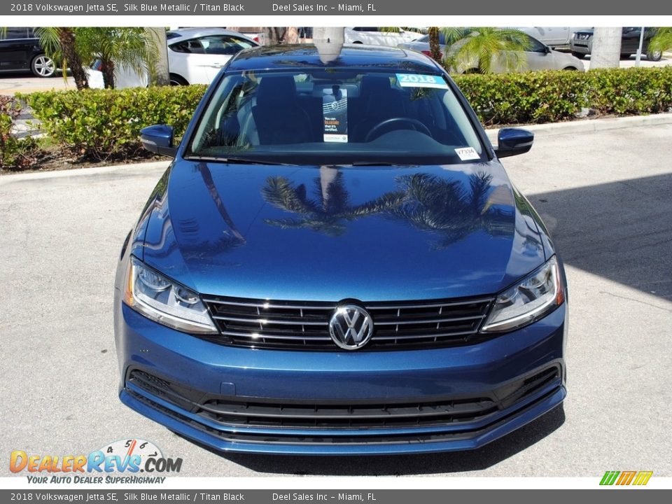 2018 Volkswagen Jetta SE Silk Blue Metallic / Titan Black Photo #3