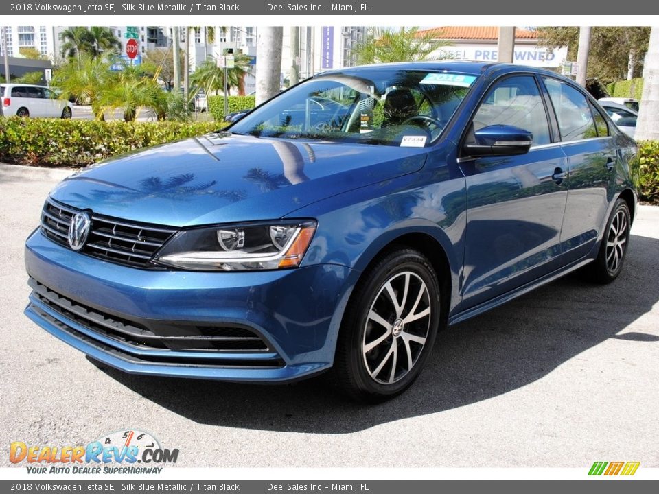 2018 Volkswagen Jetta SE Silk Blue Metallic / Titan Black Photo #5