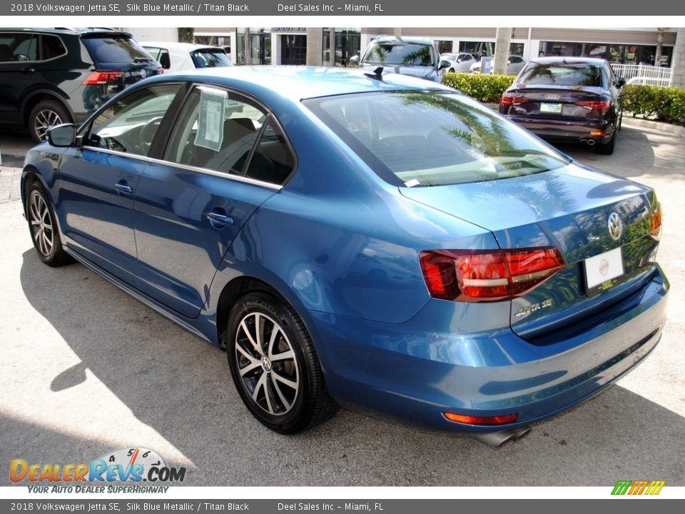 2018 Volkswagen Jetta SE Silk Blue Metallic / Titan Black Photo #6