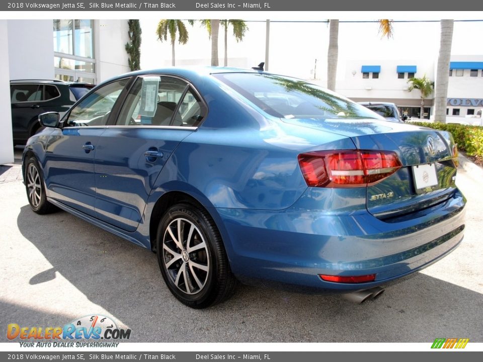 2018 Volkswagen Jetta SE Silk Blue Metallic / Titan Black Photo #7