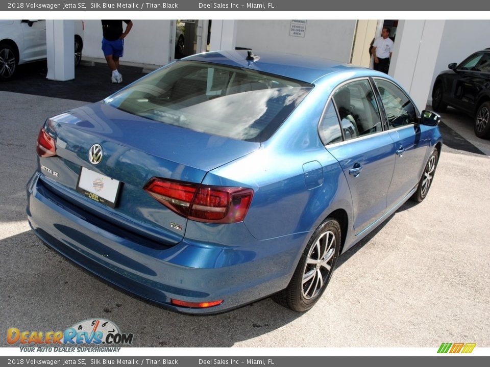 2018 Volkswagen Jetta SE Silk Blue Metallic / Titan Black Photo #9