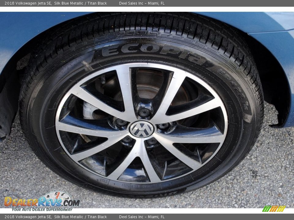 2018 Volkswagen Jetta SE Silk Blue Metallic / Titan Black Photo #10