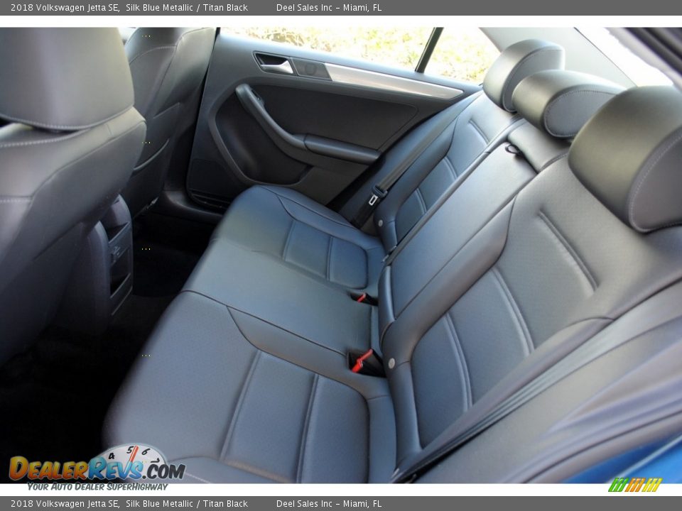 2018 Volkswagen Jetta SE Silk Blue Metallic / Titan Black Photo #11