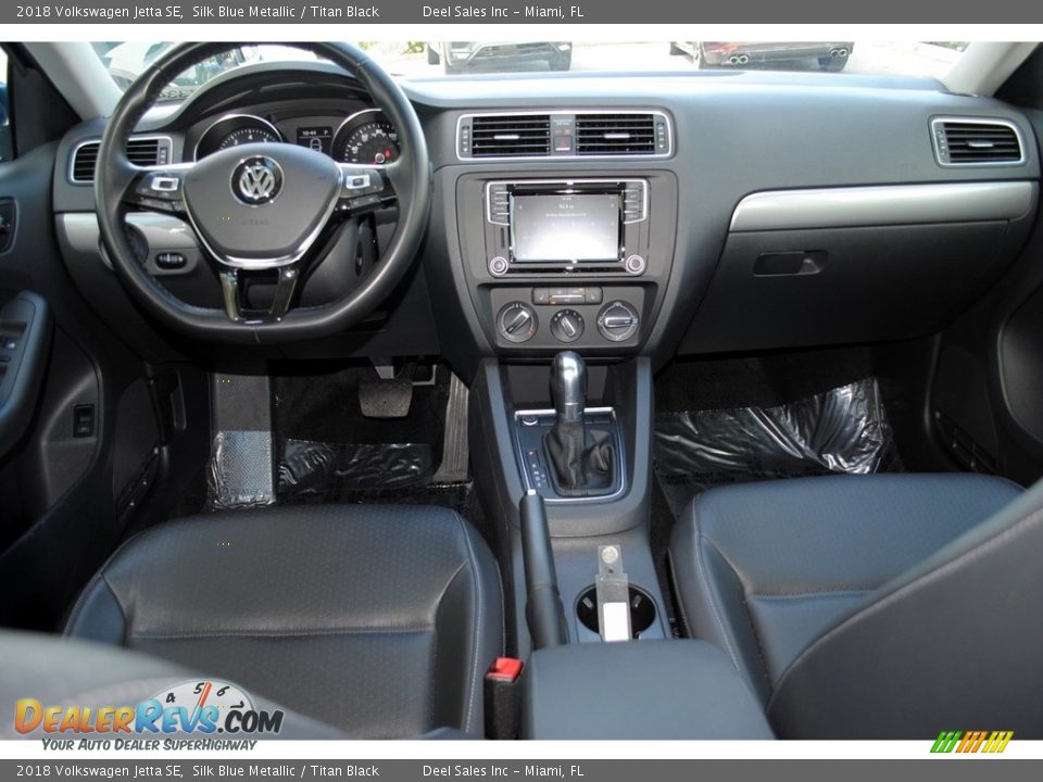 2018 Volkswagen Jetta SE Silk Blue Metallic / Titan Black Photo #12