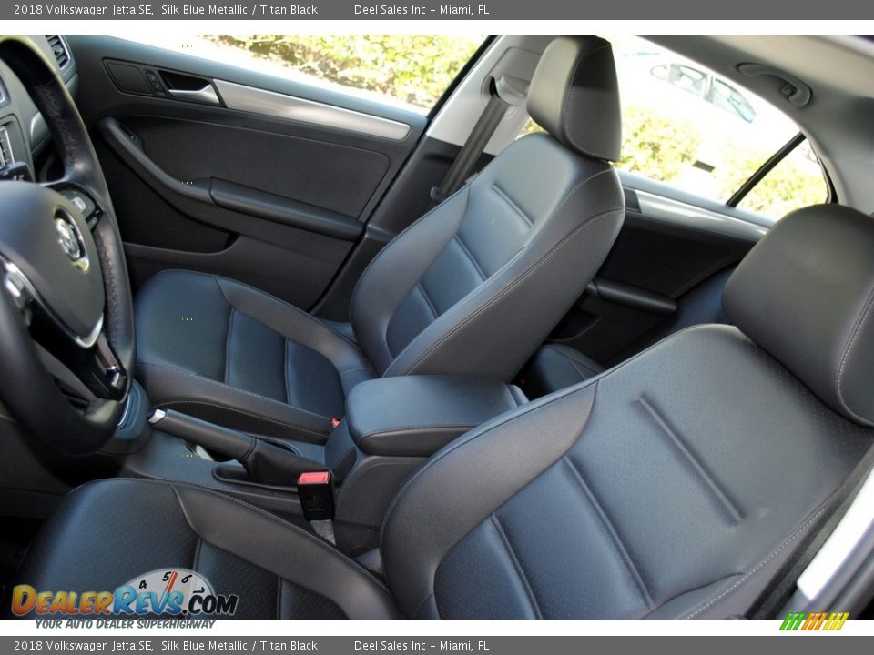 2018 Volkswagen Jetta SE Silk Blue Metallic / Titan Black Photo #14