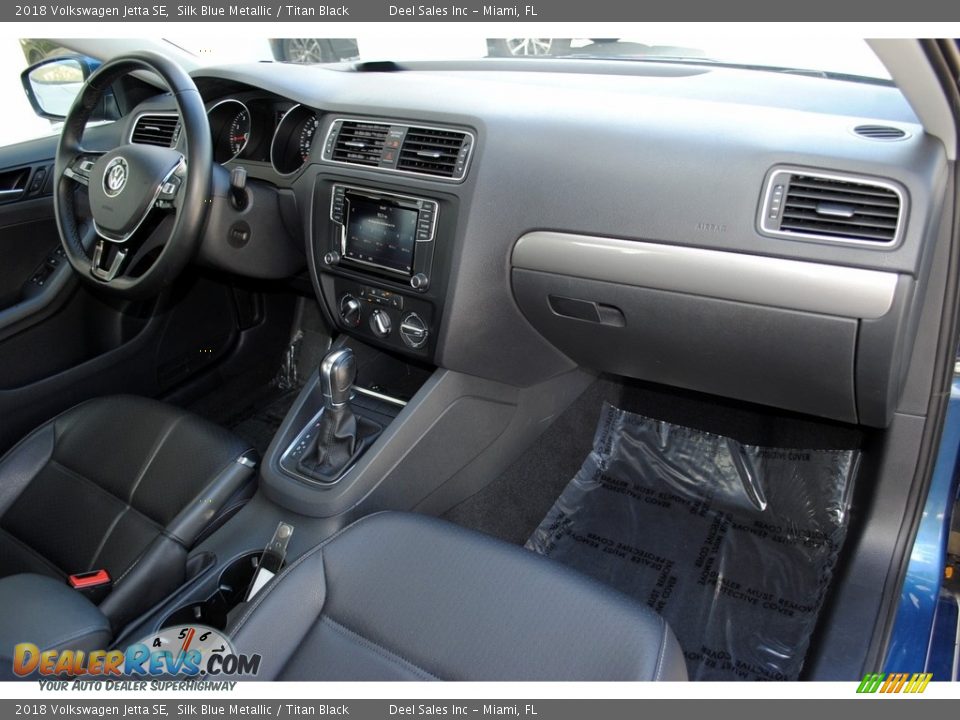 2018 Volkswagen Jetta SE Silk Blue Metallic / Titan Black Photo #18