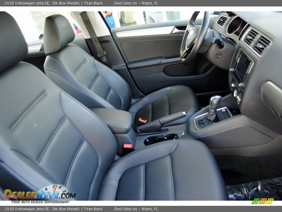 2018 Volkswagen Jetta SE Silk Blue Metallic / Titan Black Photo #19